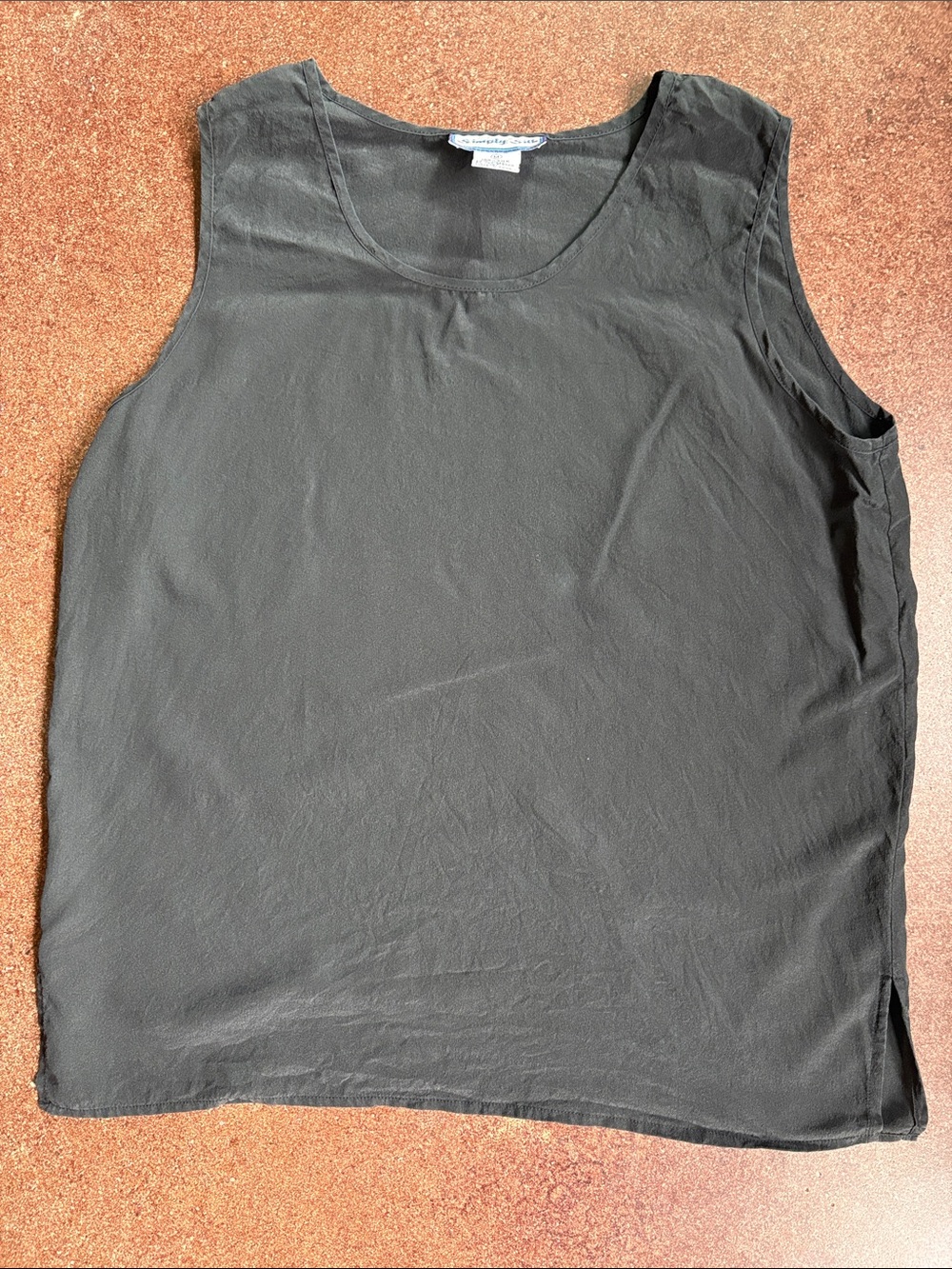 Simply silk tank top